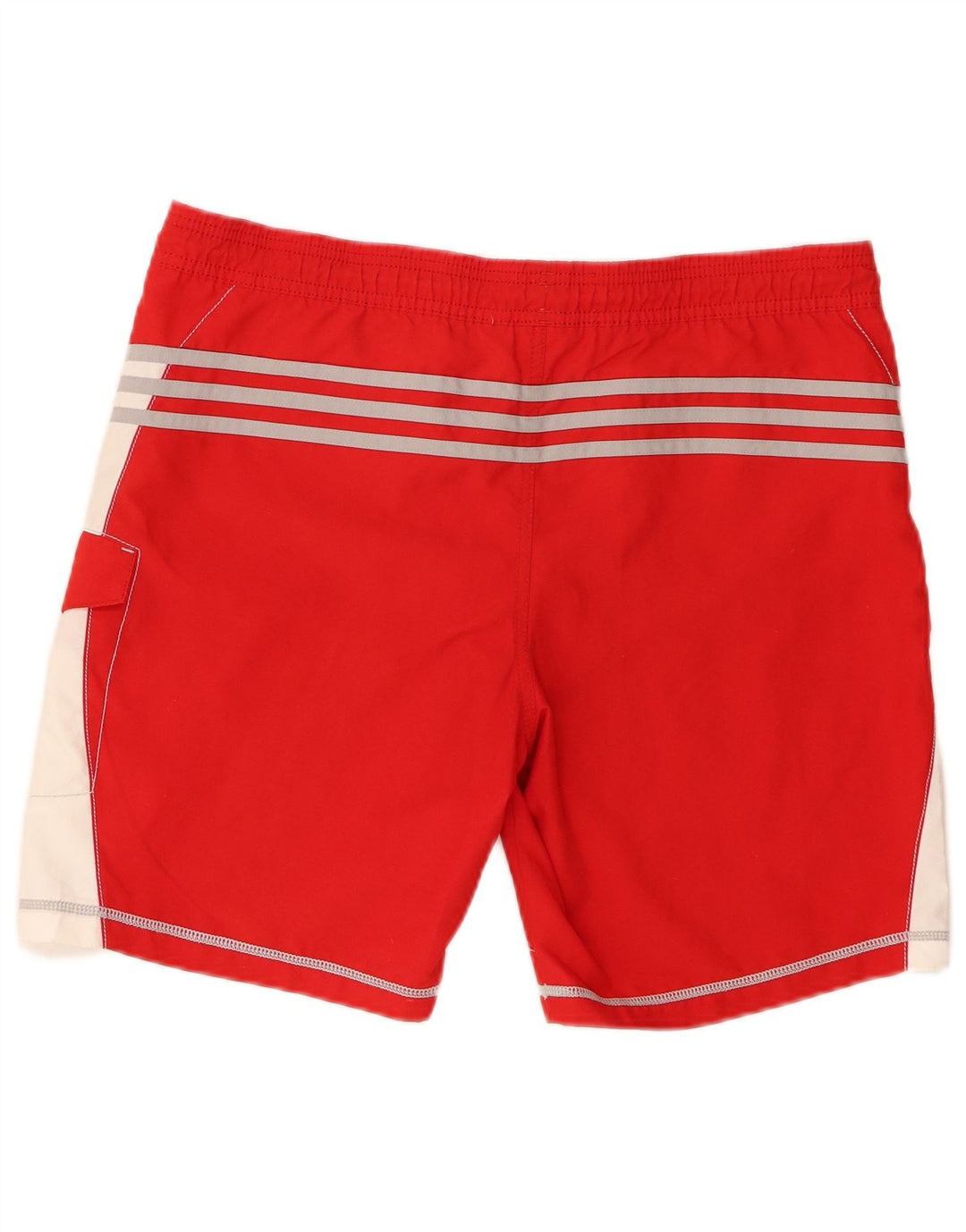 Pantaloni scurți de înot grafic pentru bărbați Adidas, roșu, poliester color bloc