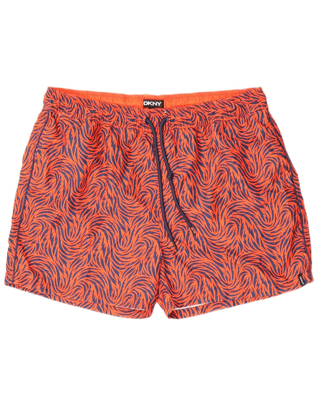 Pantaloni scurți de înot Dkny pentru bărbați 2XL poliester geometric portocaliu