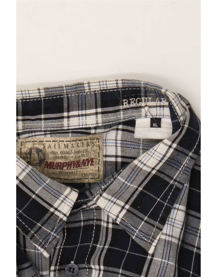 Cămașă de flanel pentru bărbați Murphy & Nye, XL, carouri bleumarin