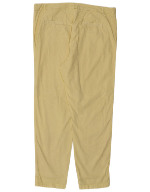 Pantaloni chino drepti pentru femei Marks & Spencer UK 18 XL W38 L30 Galben