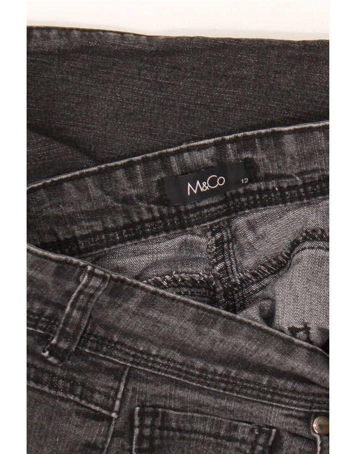 Blugi drepti pentru femei M&Co UK 12 Medium W30 L30 Gri