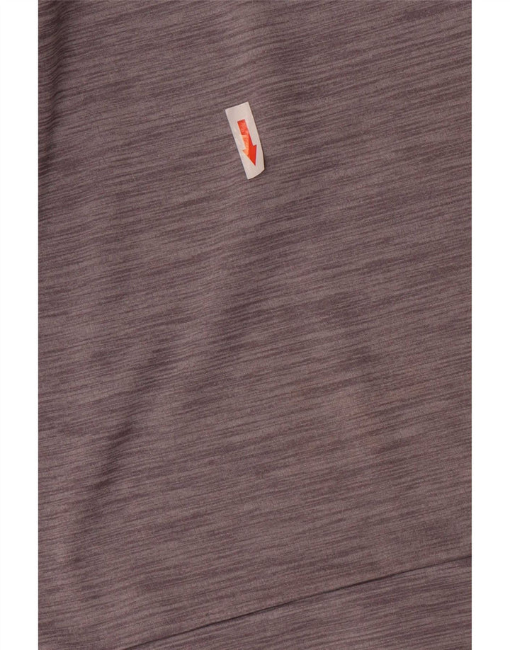 Top de trening pentru bărbați Dri Fit, cu fermoar și gât, din poliester striat XL