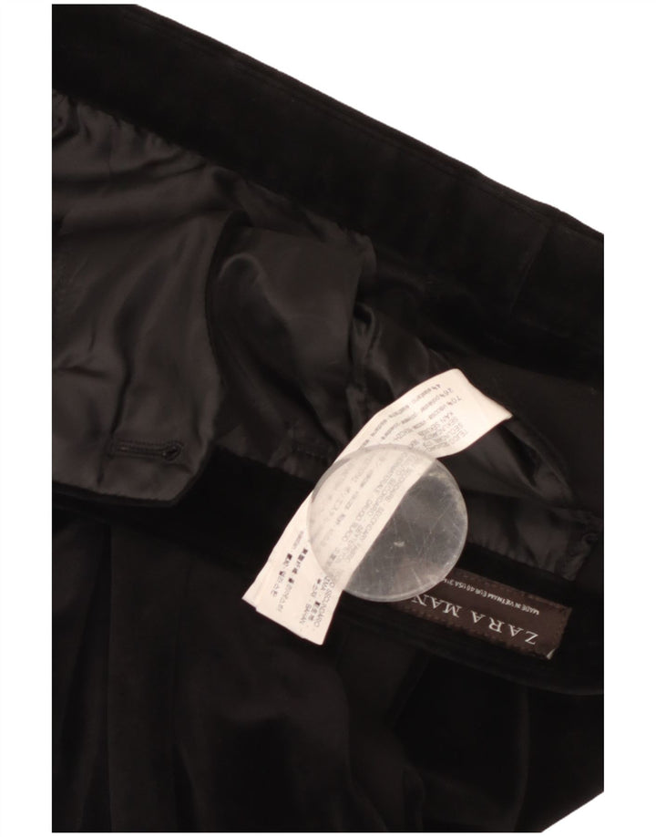 Pantaloni chino subțiri pentru femei Zara EU 40 Mediu L31 L28 Viscoză neagră