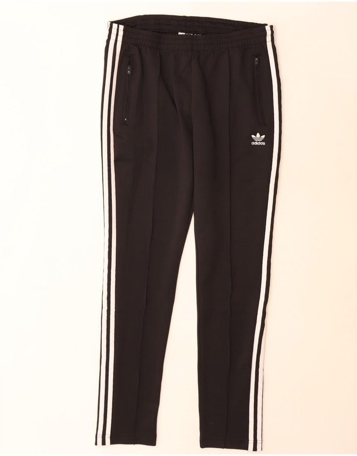 Pantaloni de trening Adidas pentru femei UK 14 Poliester mediu negru