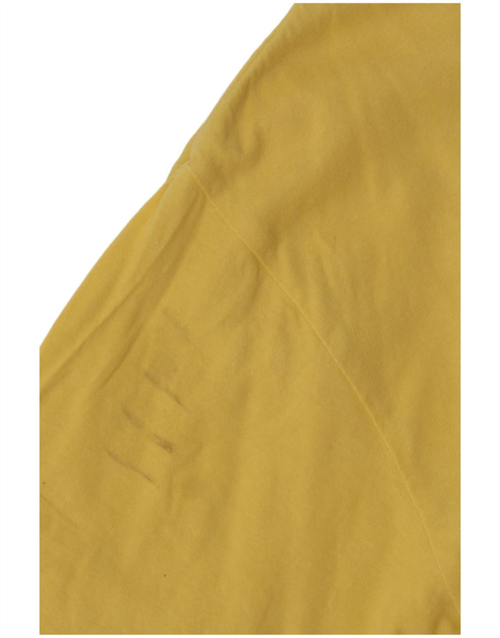 Tricou grafic Stefanel pentru barbati Top mare bumbac galben