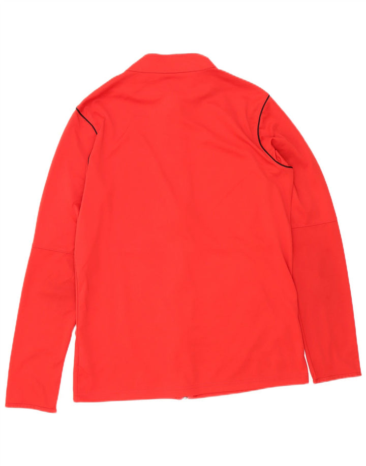 Jachetă de top pentru trening Nike Dri Fit pentru bărbați, poliester roșu mediu