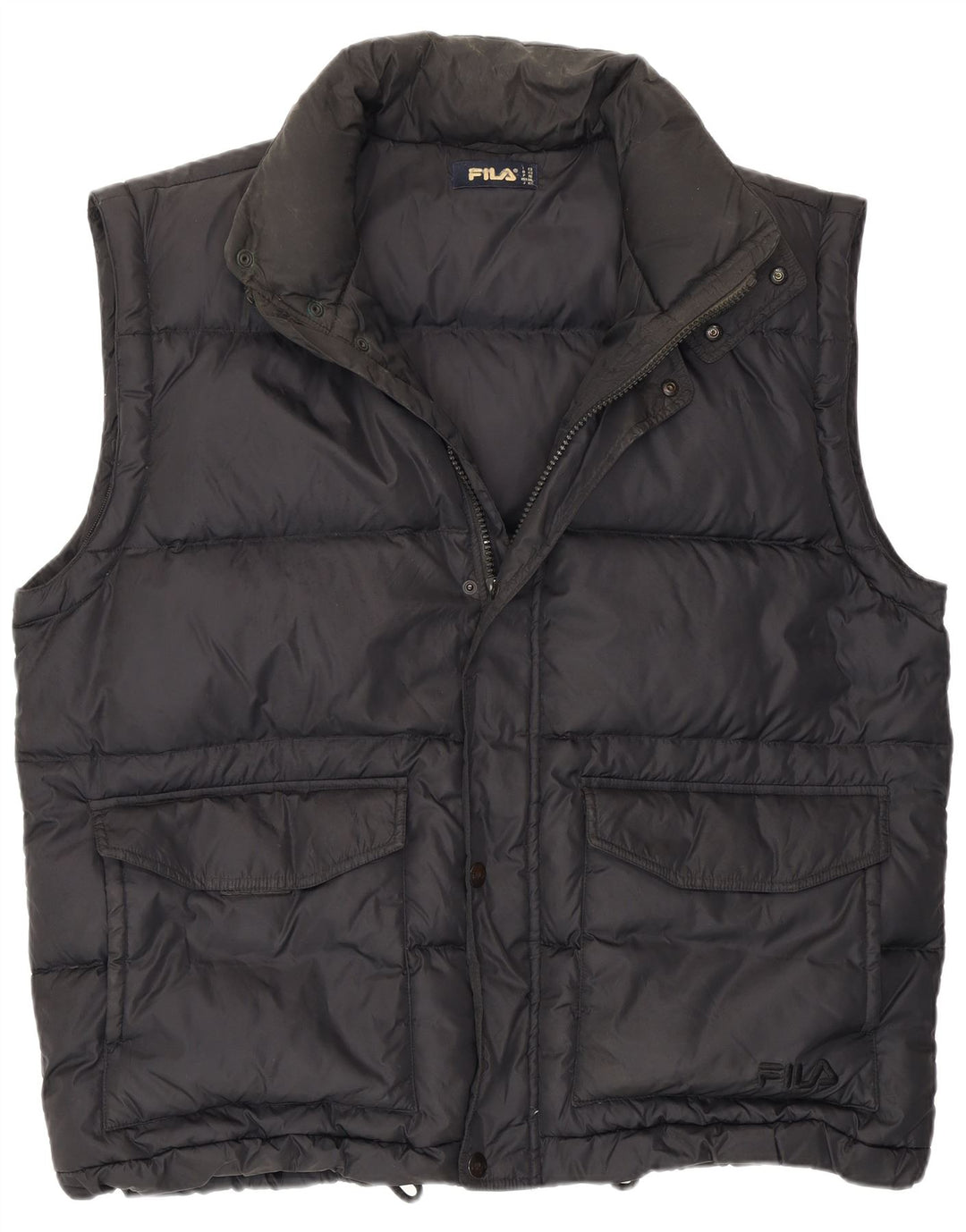 Gilet Captusit Fila pentru Barbati IT 52 XL Poliamida Neagra