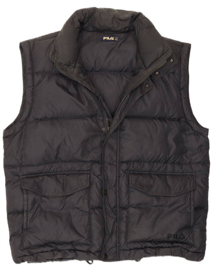 Gilet Captusit Fila pentru Barbati IT 52 XL Poliamida Neagra