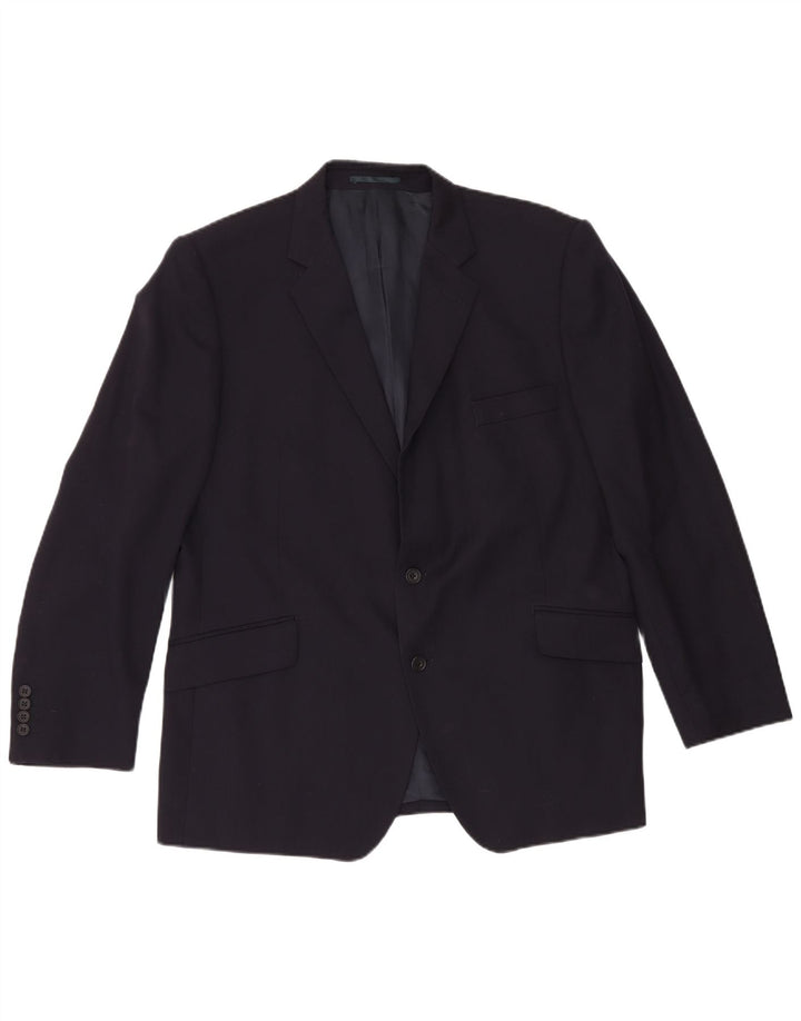 Blazer Gieves & Hawkes pentru bărbați, cu 2 nasturi, UK 46 3XL Lână bleumarin