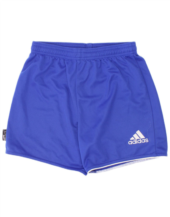 Pantaloni scurți sport pentru băieți Adidas Climalite 9-10 ani poliester albastru