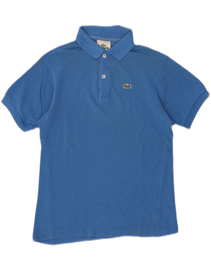 Tricou polo Lacoste pentru baieti 11-12 ani bumbac albastru