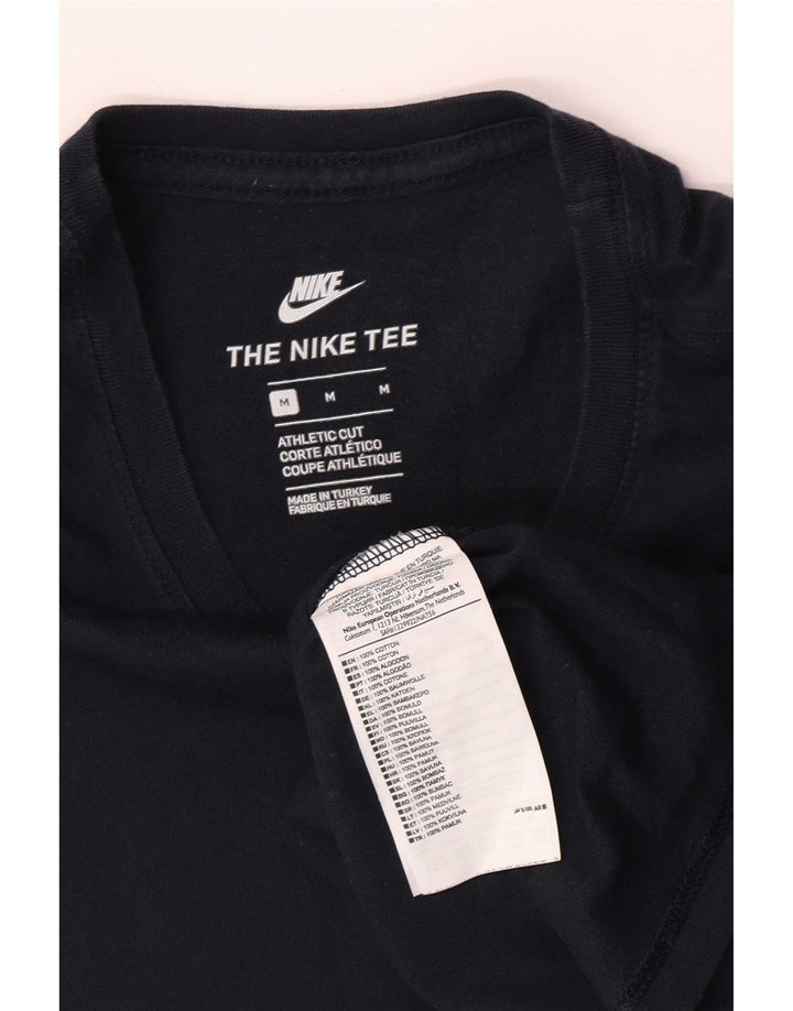 Tricou cu croi atletic Nike pentru bărbați Top mediu din bumbac bleumarin