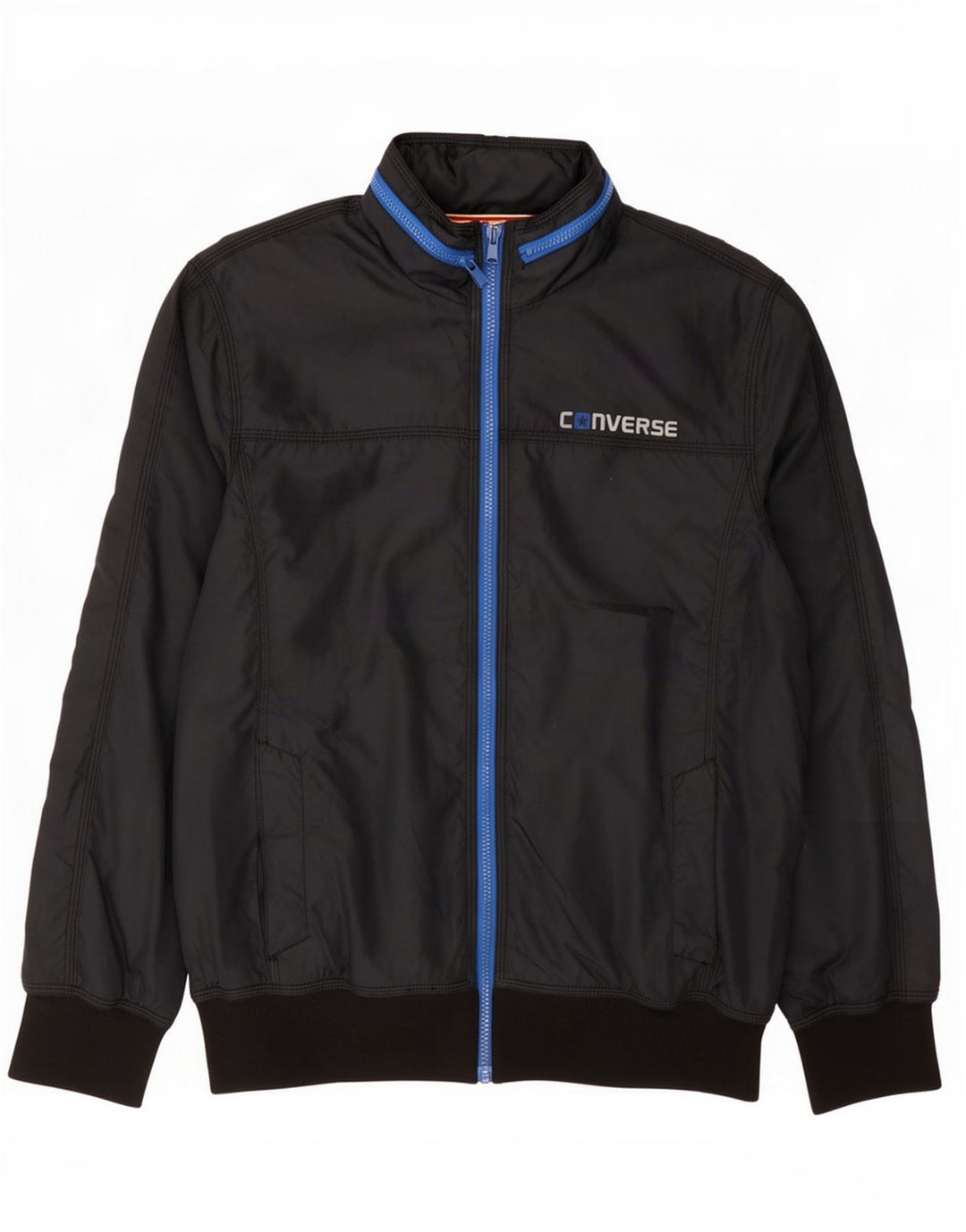 Jachetă bomber cu glugă Converse pentru bărbați UK 38 Medium bleumarin poliester