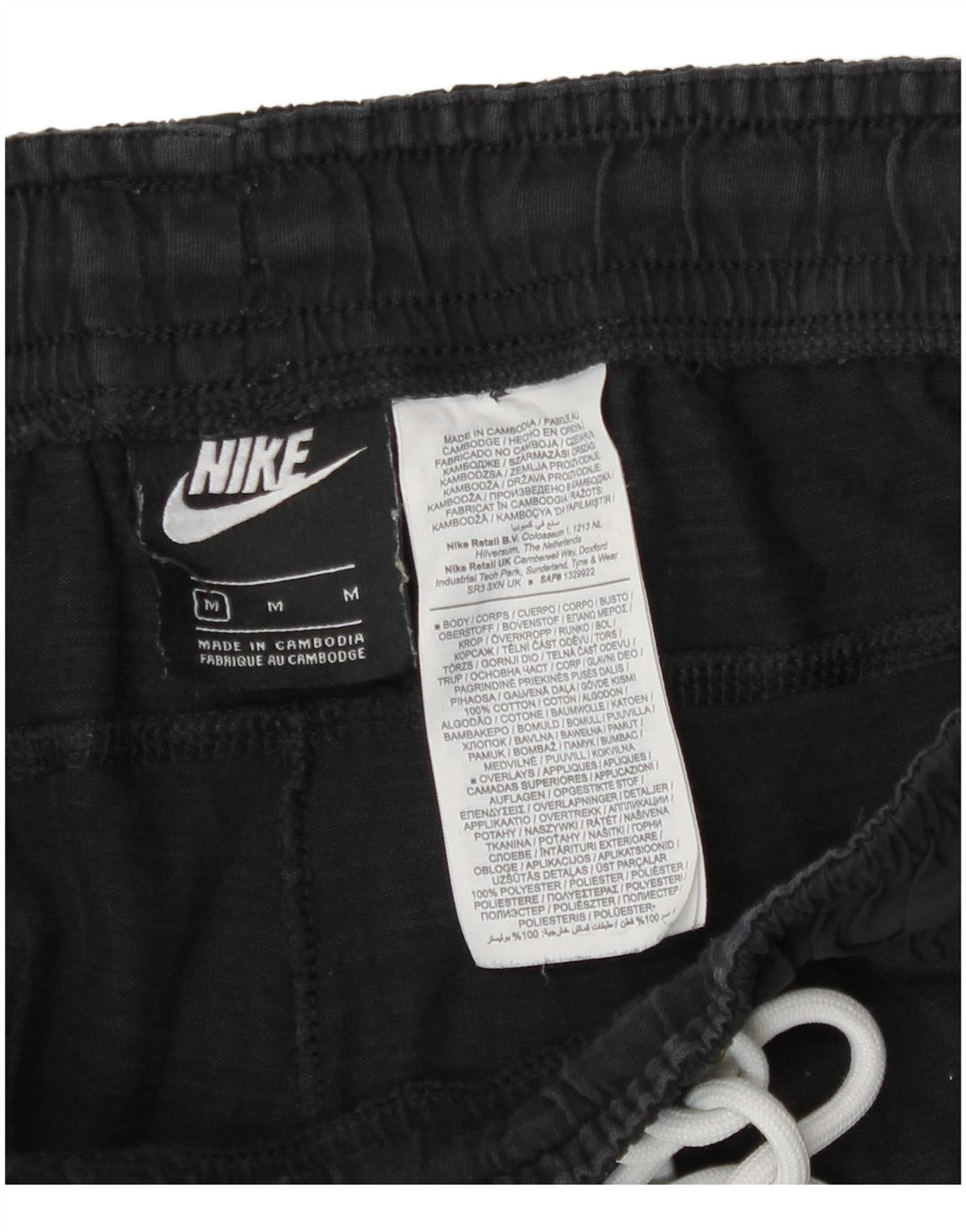Pantaloni de trening pentru bărbați Nike Pantaloni de jogging, bumbac mediu albastru bleumarin
