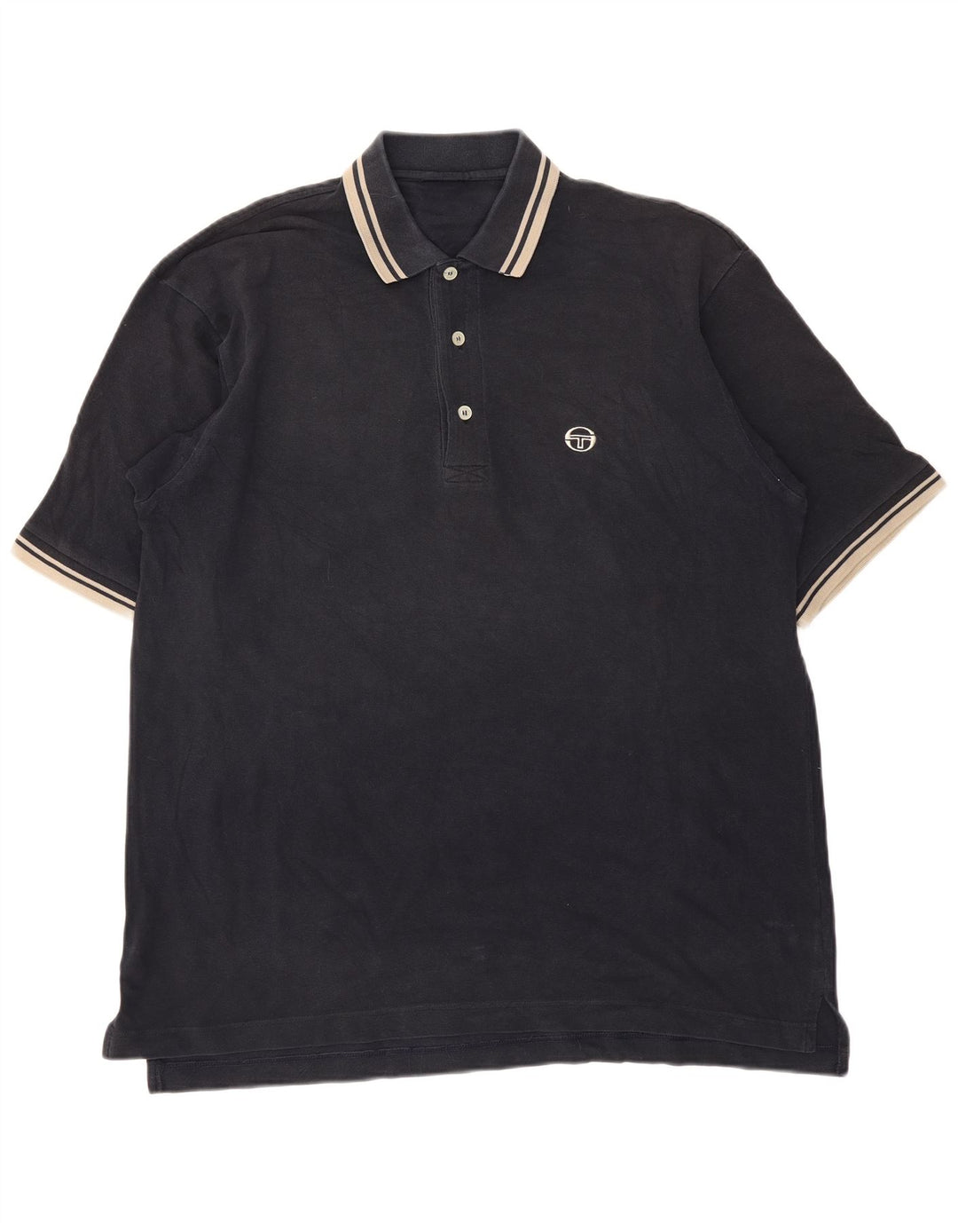 Cămașă polo Sergio Tacchini pentru bărbați, cu dungi negre, mari