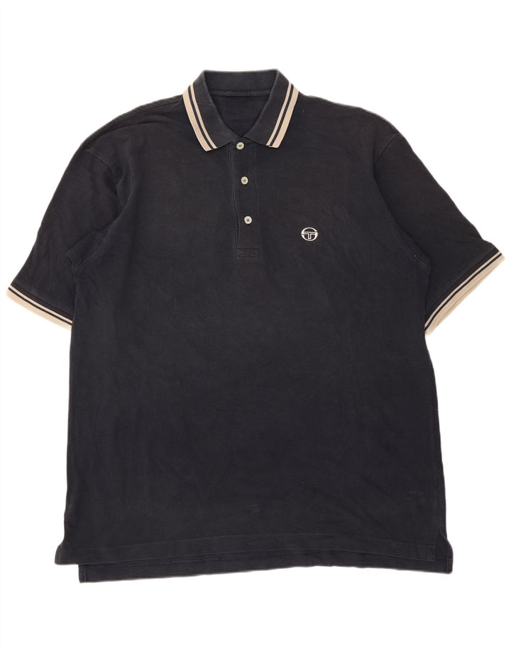Cămașă polo Sergio Tacchini pentru bărbați, cu dungi negre, mari