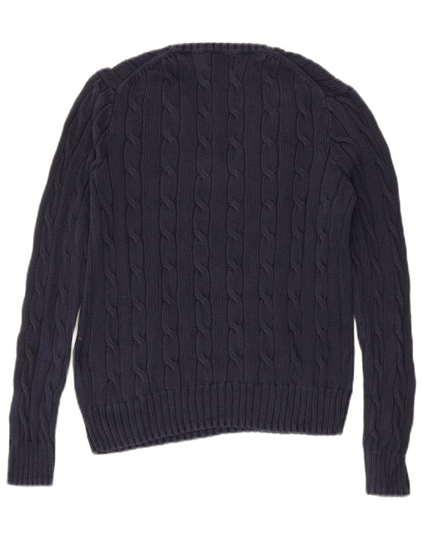 Pulover pentru femei Polo Ralph Lauren cu decolteu în V UK 14 Medium Bleumarin