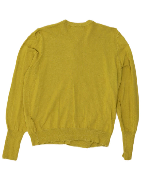 Pulover pentru femei Marks & Spencer Crop Cardigan UK 14 Medium Yellow Viscose