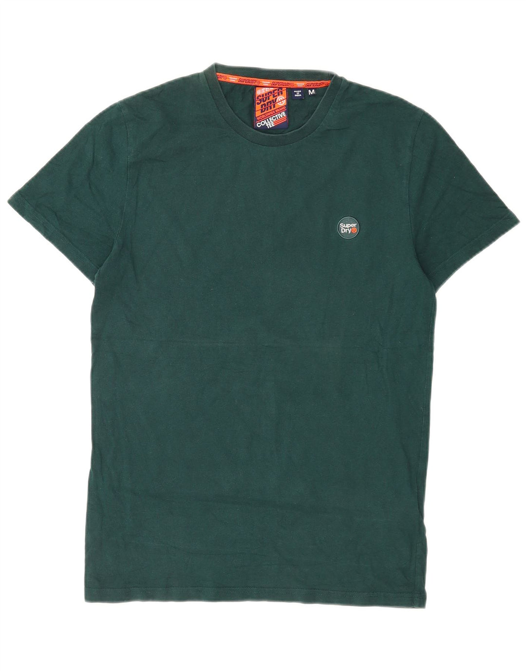Tricou Superdry pentru bărbați Top din bumbac verde mediu