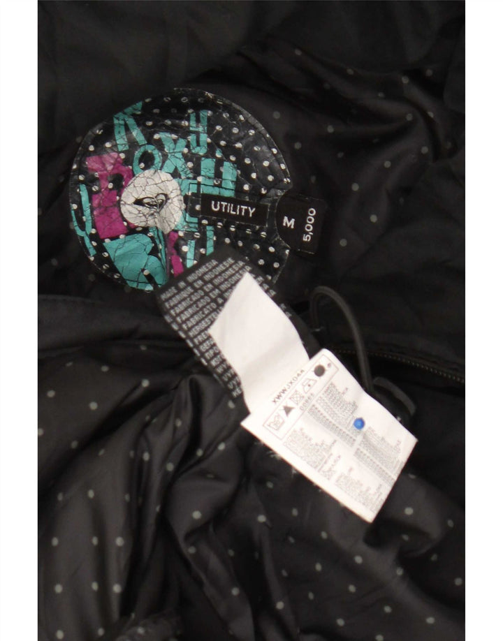 Jachetă Windbreaker cu glugă Roxy pentru femei UK 14 Poliamidă neagră medie