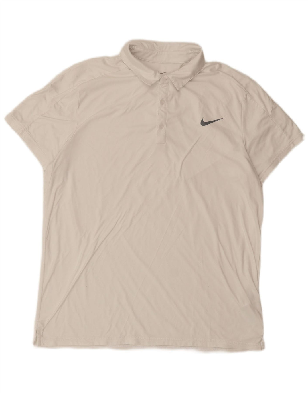 Tricou polo NIKE pentru bărbați, mare, alb, din poliester