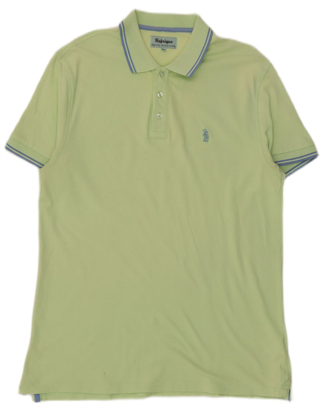 Tricou polo pentru bărbați Refrigue, bumbac verde 2XL