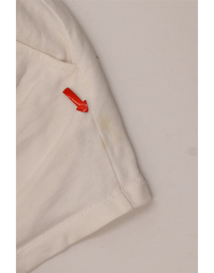 Pantaloni obișnuiți pentru femei Zara UK 8, bumbac alb mic