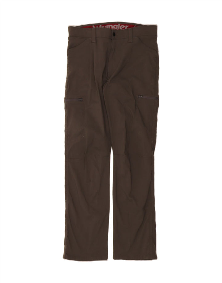 WRANGLER Womens Straight Cargo Trousers  W32 L30 Grey Nylon Vintage Wrangler and Second-Hand Wrangler from Messina Hembry 