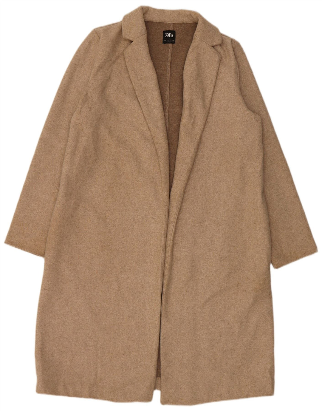 Pardesiu pentru femei Zara UK 16 mare, bej, poliester
