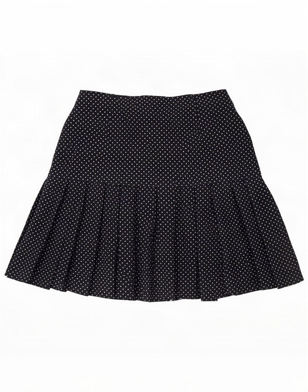 L'altra Moda Womens Wrap Plised Skirt IT 42 Medium W24 Bleumarin Spotted