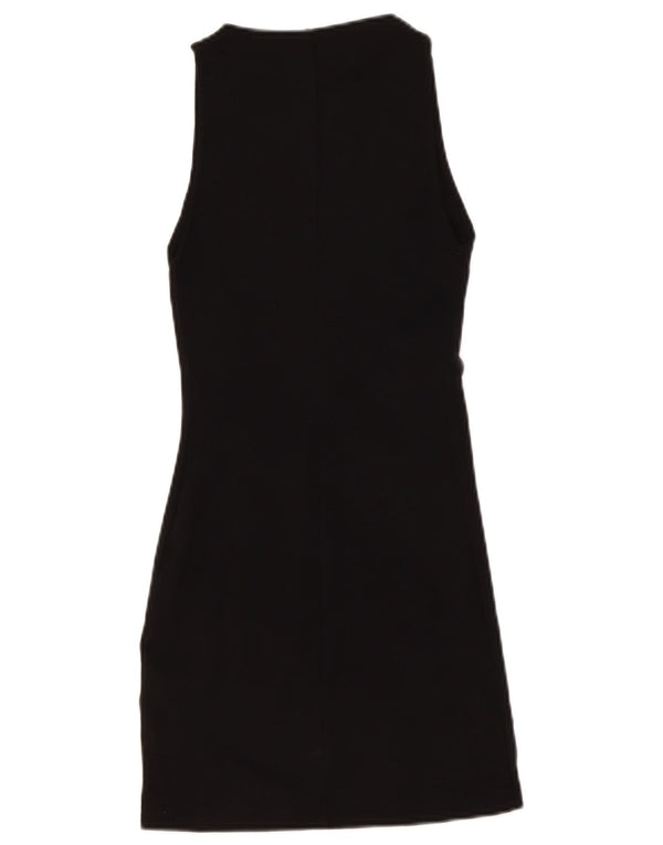 Rochie bodycon fără mâneci pentru femei Zara UK 8, bumbac negru mic