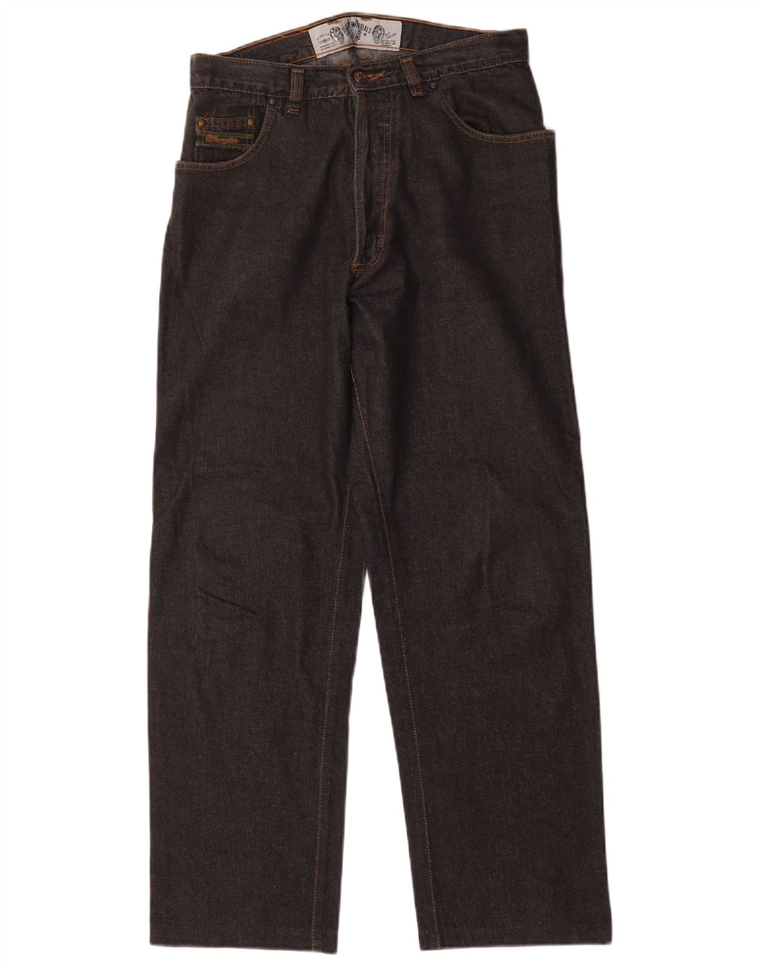 Blugi drepti pentru bărbați Wrangler W32 L29 bumbac negru