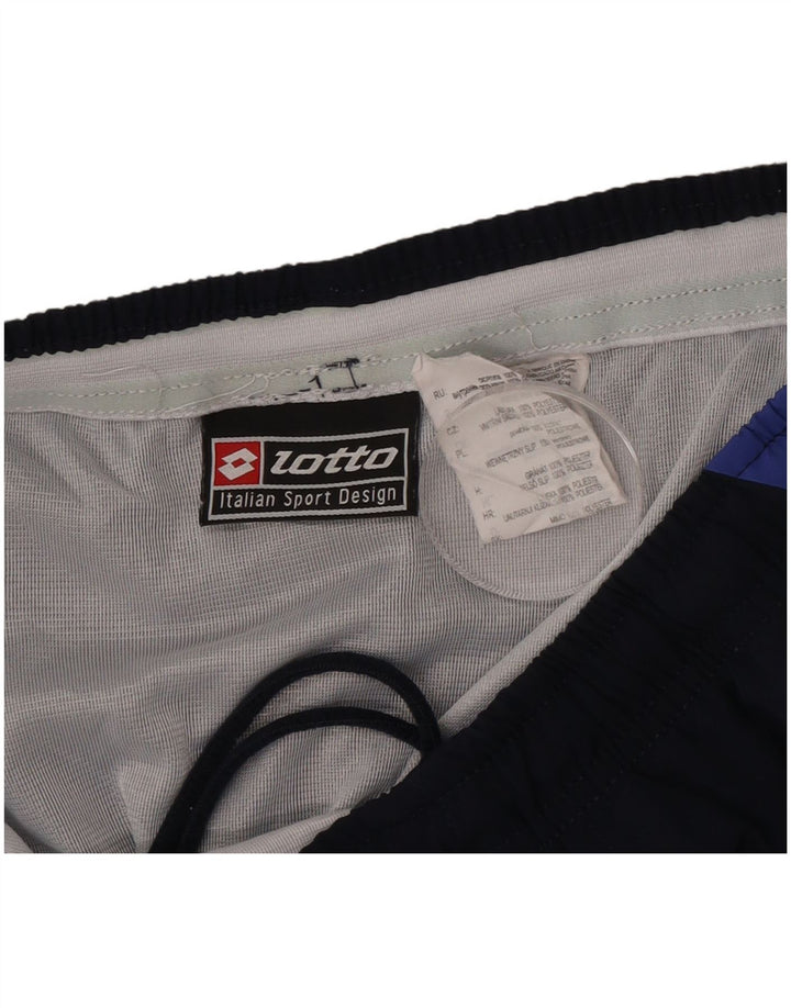 Pantaloni scurți sport Lotto pentru bărbați, mari, bleumarin, poliester color bloc