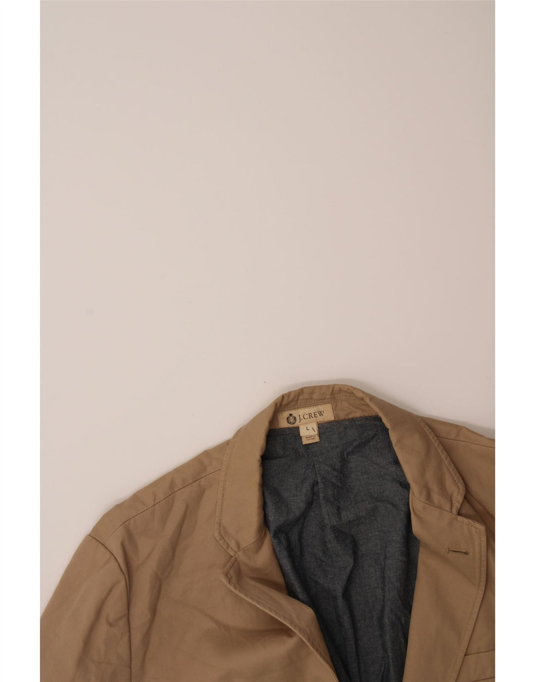 J. CREW Mens 2 Button Blazer Jacket UK 40 Large Brown Cotton Vintage J. Crew and Second-Hand J. Crew from Messina Hembry 