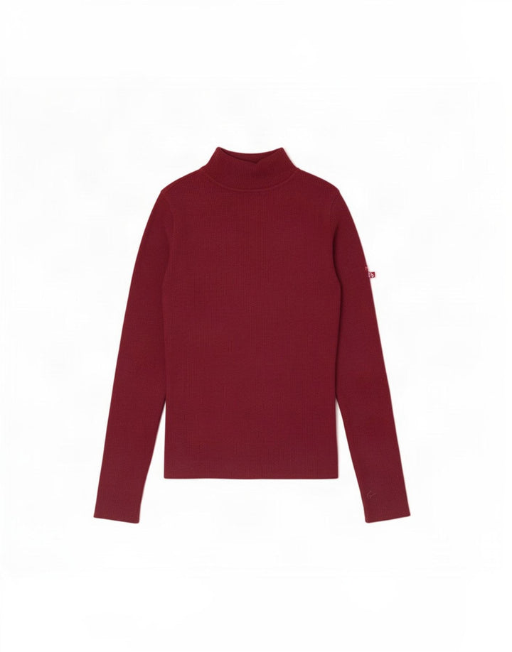 Gianfranco Ferre Pulover cu gât rulat pentru femei UK 8 Maroon mic