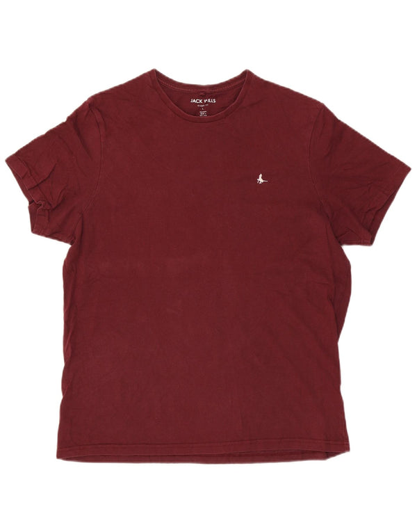 Tricou Jack Wills pentru bărbați cu croială clasică Top mare din bumbac burgundy