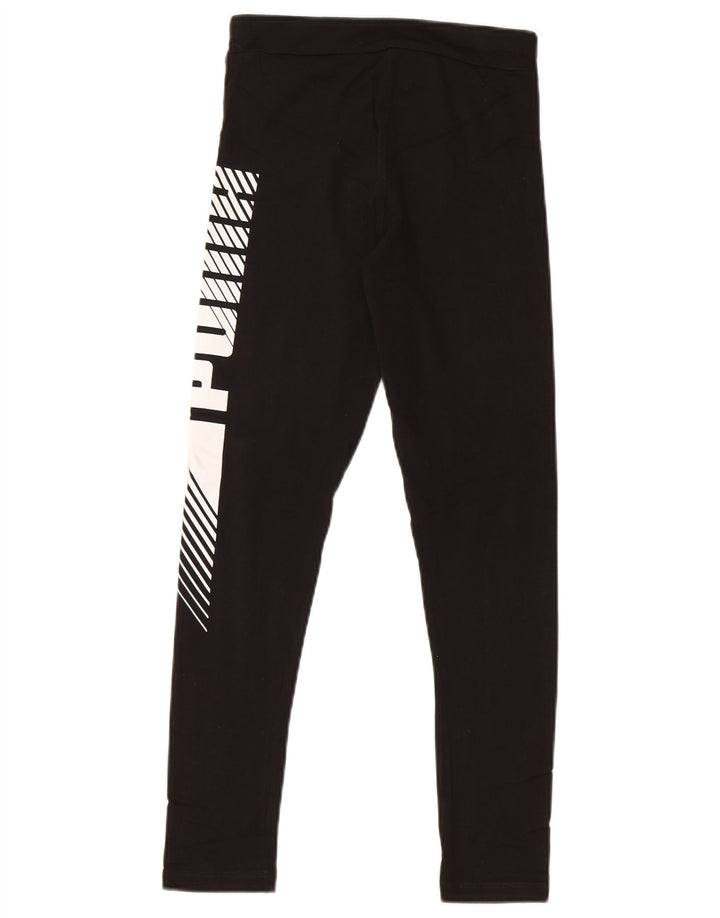 Leggings grafic PUMA fete 11-12 ani bumbac negru
