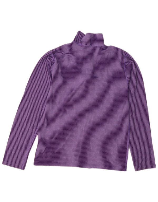 Patagonia Girls Pullover Trening Top 13-14 Ani XL Purple Pinstripe