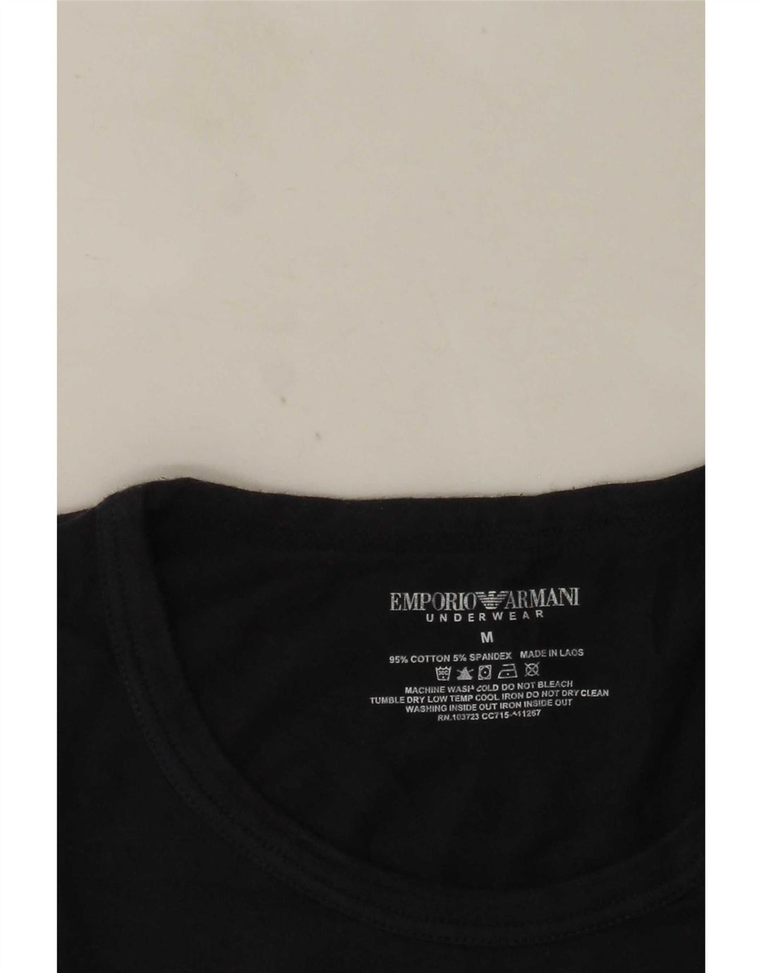 Tricou grafic pentru bărbați Emporio Armani Top Mediu Bleumarin