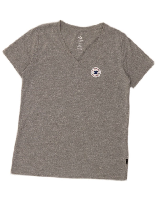 Tricou Converse Classic Fit pentru femei Top UK 10 Small Grey Flecked