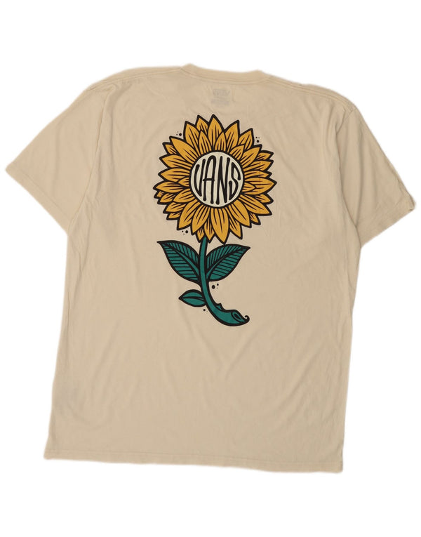 Tricou Vans Classic Fit pentru bărbați Top XL din bumbac floral alb