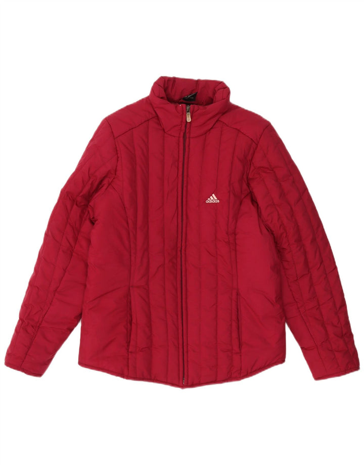 Jachetă căptușită pentru femei Adidas UK 10 Small Red Poliester