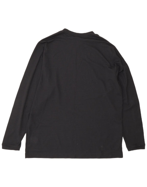 Top grafic Jordan cu mânecă lungă pentru bărbați Marea Britanie 42/44 Poliester negru mare