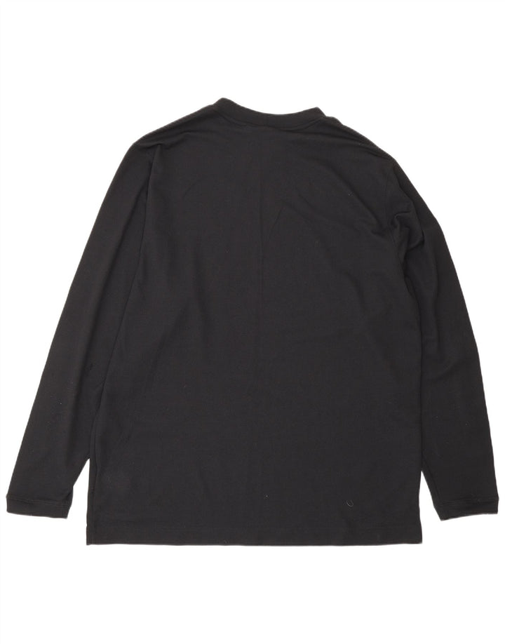 Top grafic Jordan cu mânecă lungă pentru bărbați Marea Britanie 42/44 Poliester negru mare