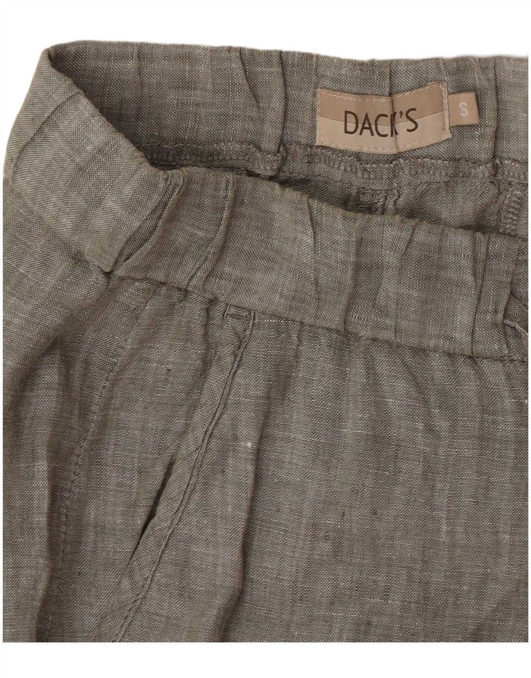 Dack's Womens Straight Chino Trousers Small W27 L28 Khaki