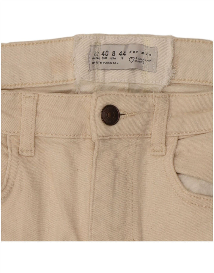 Blugi tăiați pentru femei Zara EU 40 Medium W28 L25 Bej