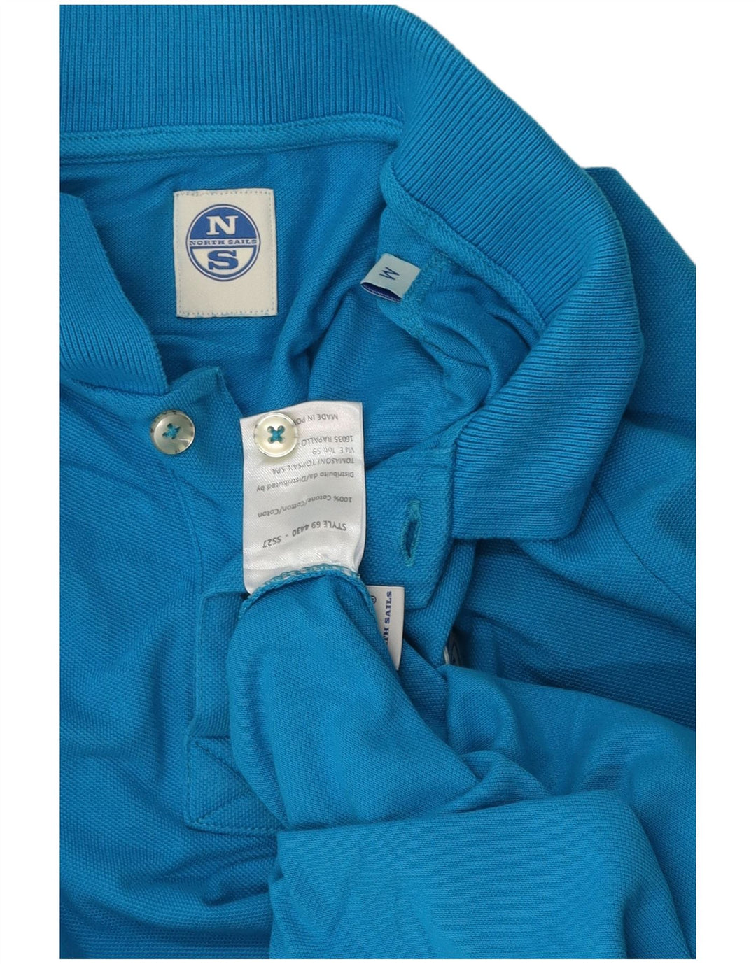 Tricou polo North Sails pentru bărbați, bumbac albastru mediu