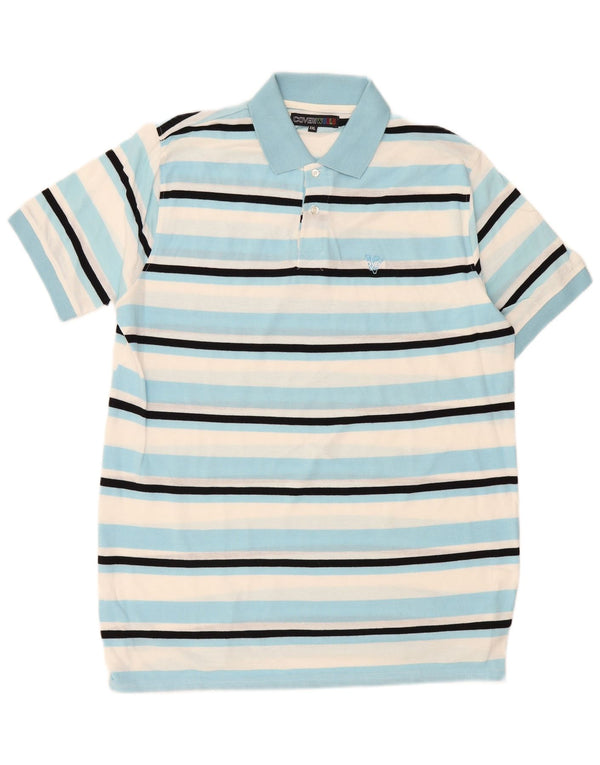 Tricou Polo pentru bărbați Coveri 2XL, bumbac cu dungi albastre