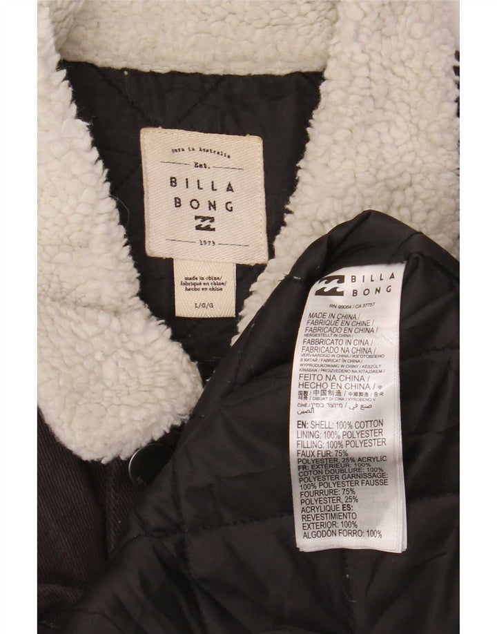 Jachetă de blugi pentru bărbați Billabong, cu ajustare normală, UK 40, mare, gri bumbac
