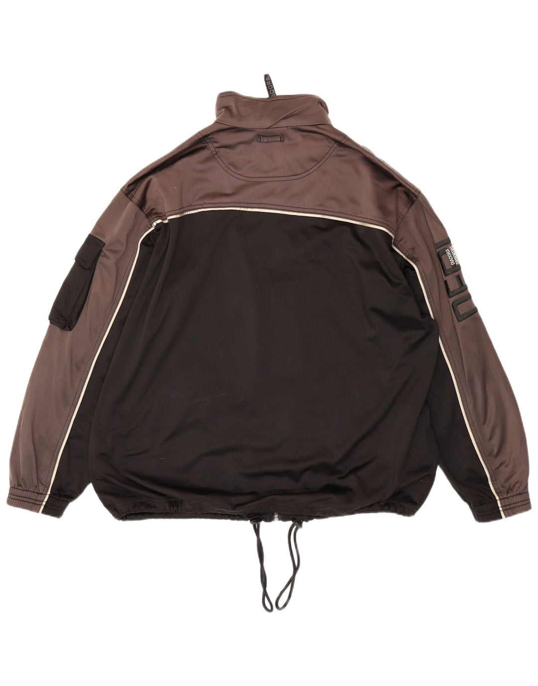 Jachetă de trening grafică pentru bărbați Diadora UK 42, mare, negru, color block